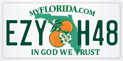 FL license plate EZYH48