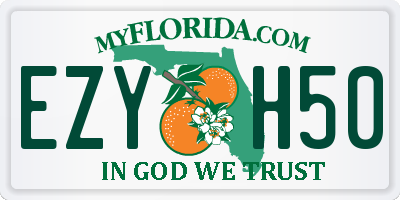 FL license plate EZYH50