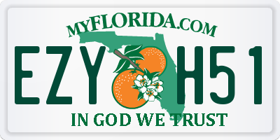 FL license plate EZYH51