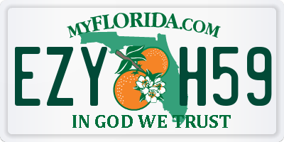 FL license plate EZYH59