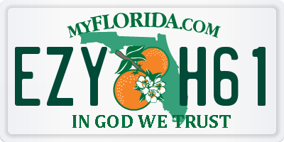 FL license plate EZYH61