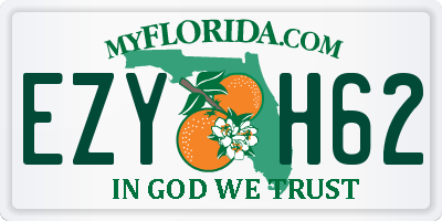 FL license plate EZYH62