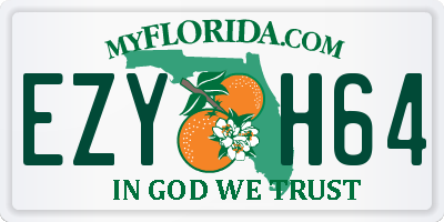 FL license plate EZYH64