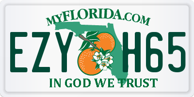 FL license plate EZYH65