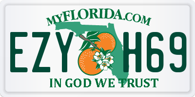 FL license plate EZYH69