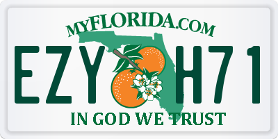 FL license plate EZYH71