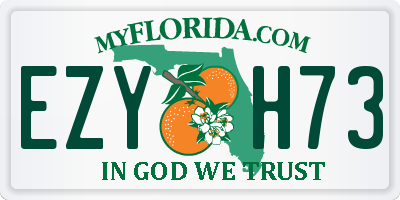 FL license plate EZYH73