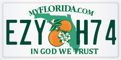 FL license plate EZYH74