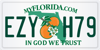 FL license plate EZYH79