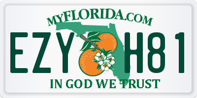 FL license plate EZYH81