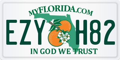 FL license plate EZYH82