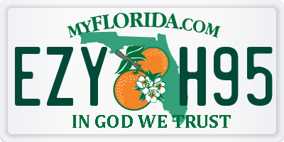 FL license plate EZYH95