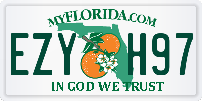 FL license plate EZYH97