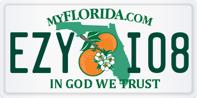 FL license plate EZYI08