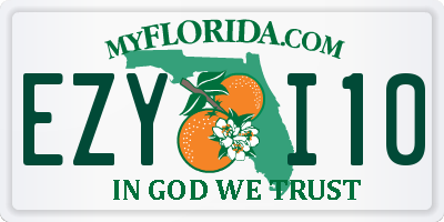 FL license plate EZYI10