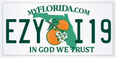 FL license plate EZYI19