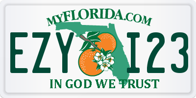 FL license plate EZYI23