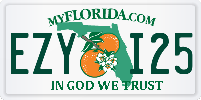 FL license plate EZYI25