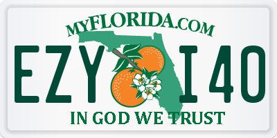 FL license plate EZYI40