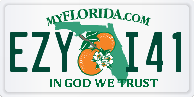 FL license plate EZYI41