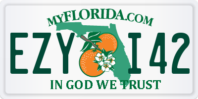 FL license plate EZYI42