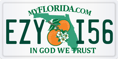 FL license plate EZYI56