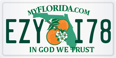 FL license plate EZYI78