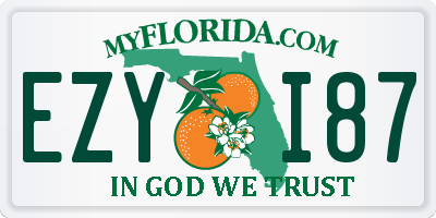 FL license plate EZYI87