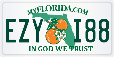 FL license plate EZYI88