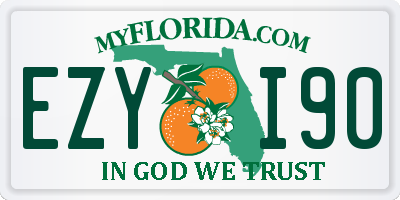 FL license plate EZYI90