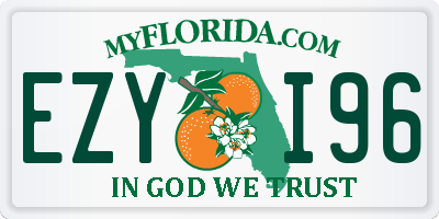 FL license plate EZYI96