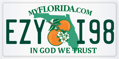 FL license plate EZYI98