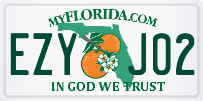 FL license plate EZYJ02