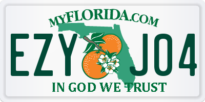 FL license plate EZYJ04