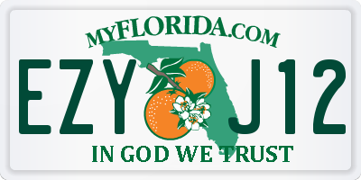 FL license plate EZYJ12