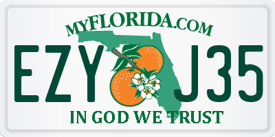 FL license plate EZYJ35