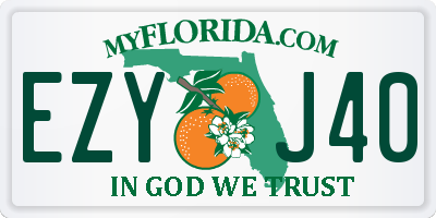 FL license plate EZYJ40