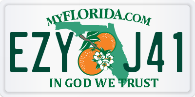 FL license plate EZYJ41