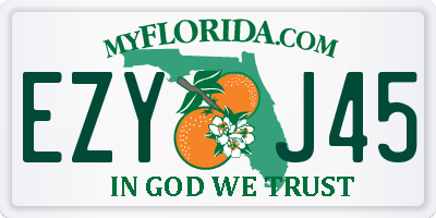 FL license plate EZYJ45