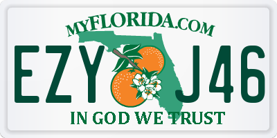 FL license plate EZYJ46