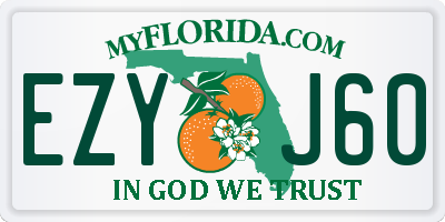 FL license plate EZYJ60