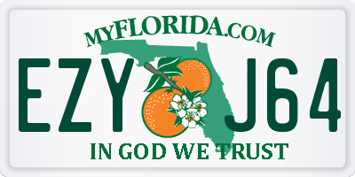 FL license plate EZYJ64