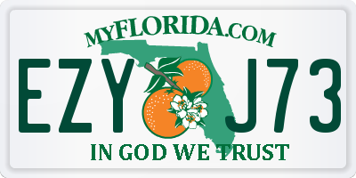 FL license plate EZYJ73