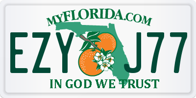 FL license plate EZYJ77