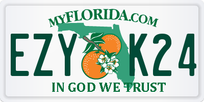 FL license plate EZYK24