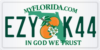 FL license plate EZYK44