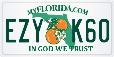 FL license plate EZYK60