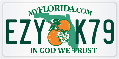 FL license plate EZYK79