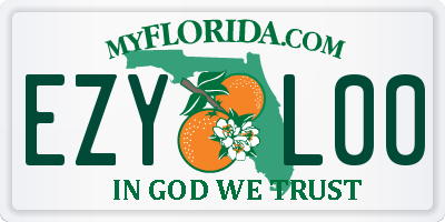 FL license plate EZYL00