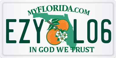 FL license plate EZYL06